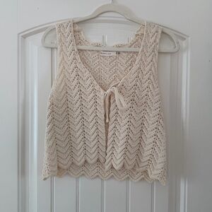 Crochet Vest with Tie